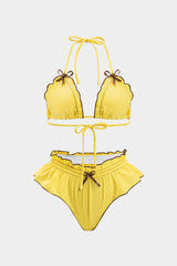 Ruffle Ruched Bikini Set
