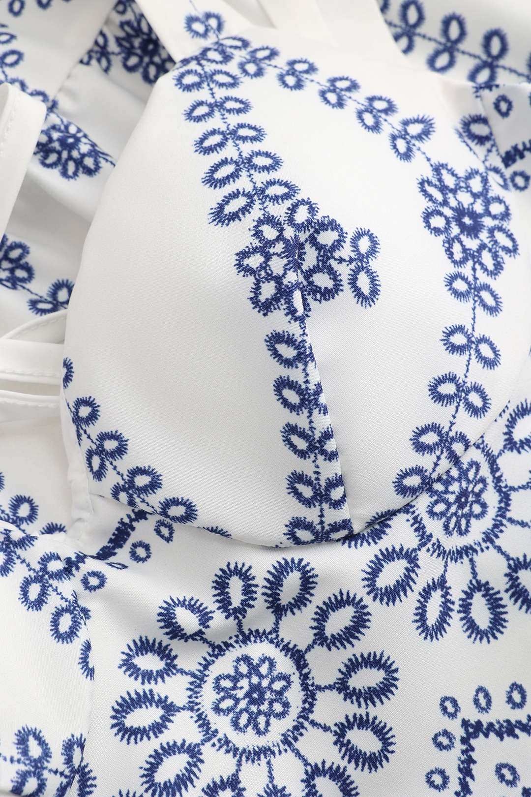 Floral Pattern Tie Back Backless Cami Top And Cover Up Set