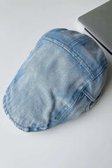 Denim Flat Cap