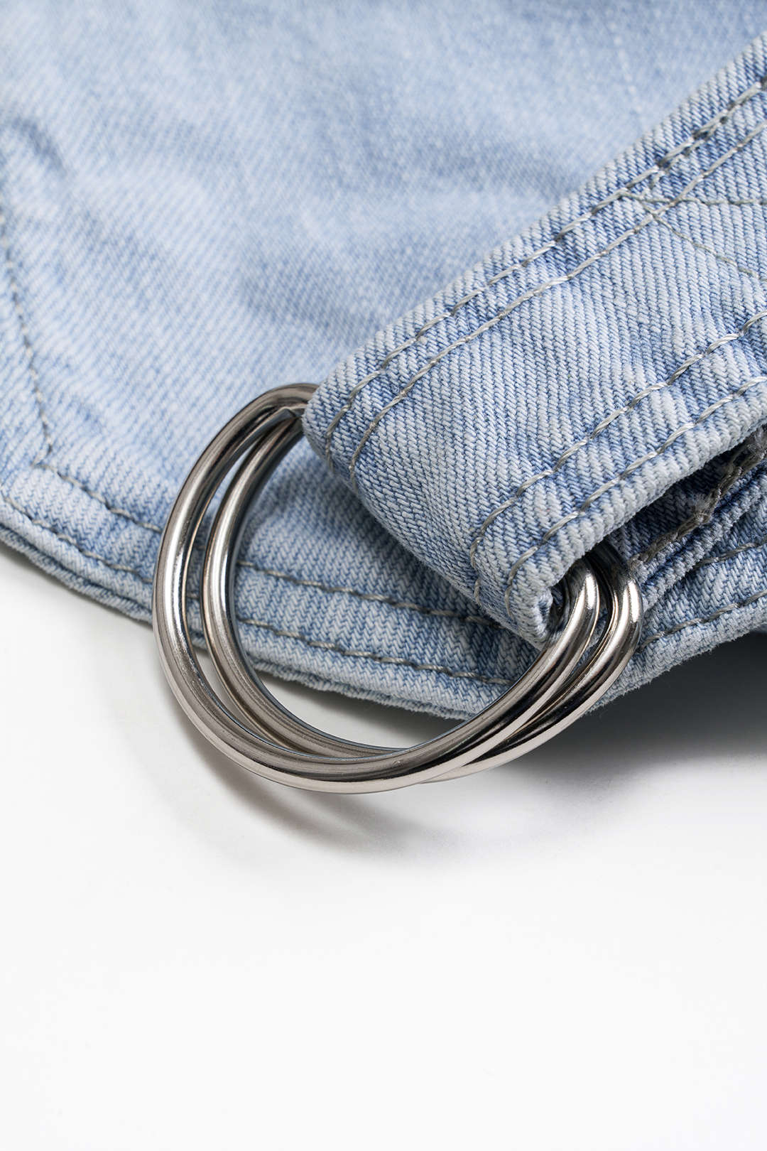 Denim Long Tail Waist Belt Corset
