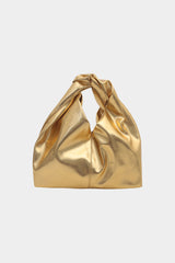 Metallic Wrinkled Tote Bag
