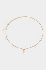 Metal Rhinestone Bead Waist Chain