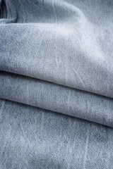 Denim High Waist Wide Leg Trousers