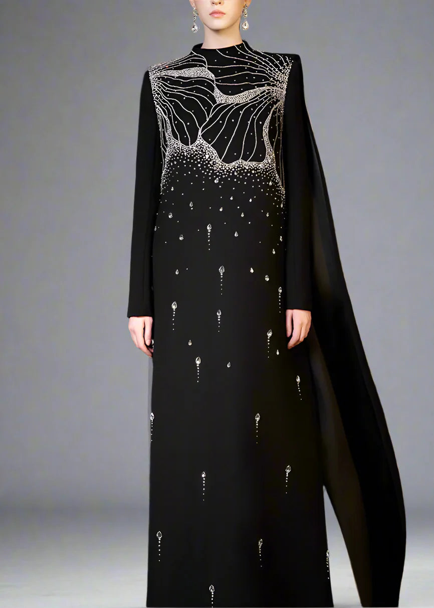 A-line dress with high neck - ORION