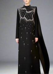A-line dress with high neck - ORION