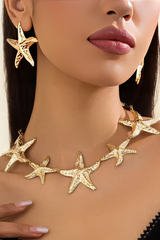 Metallic Star Shape Necklace
