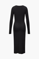 V-neck Asymmetric Long Sleeve Top