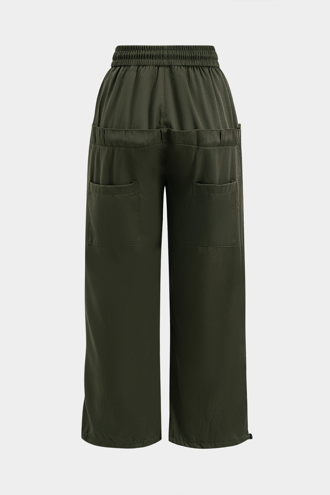 Drawstring Wide Leg Trousers