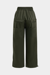 Drawstring Wide Leg Trousers