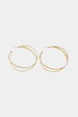 Metal Round Earrings