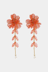 Floral Tassel Earrings