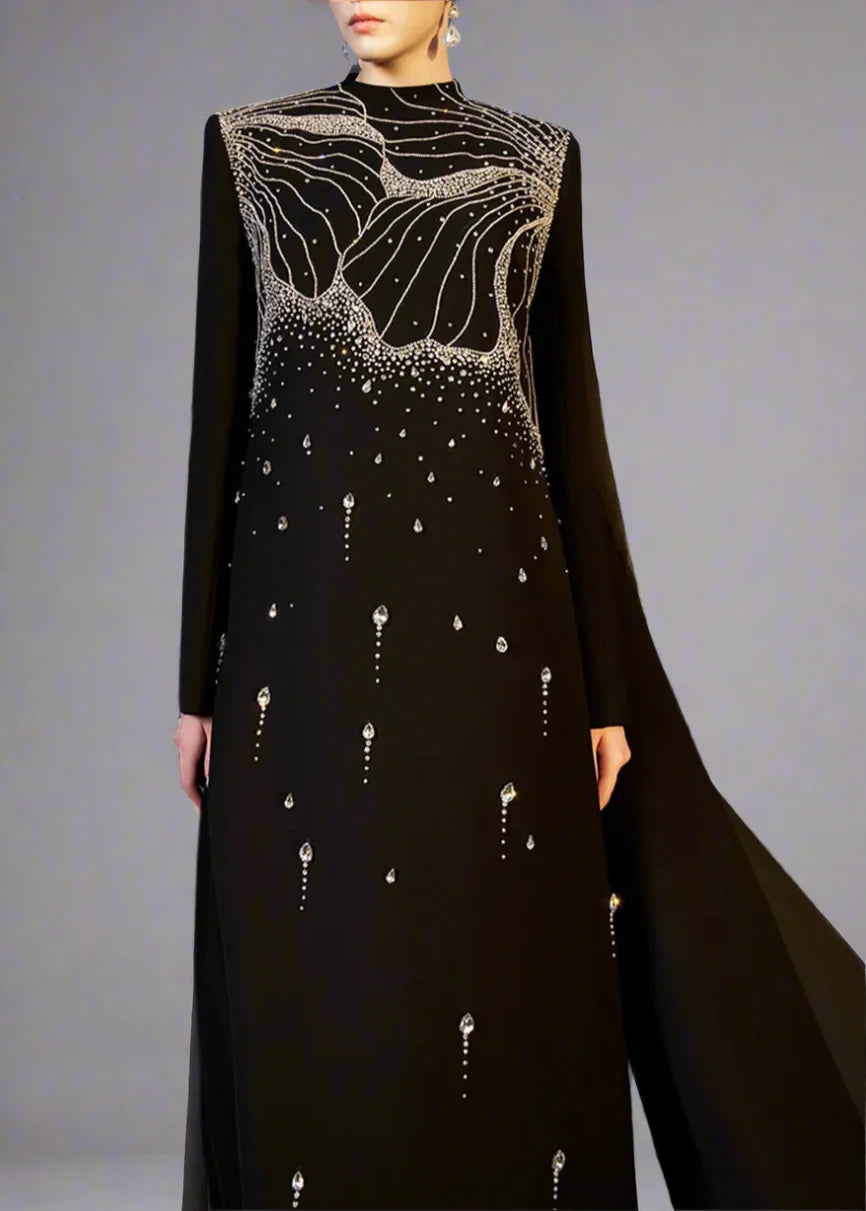 A-line dress with high neck - ORION