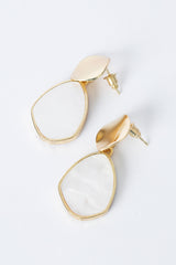 Geometric Pearl Earrings