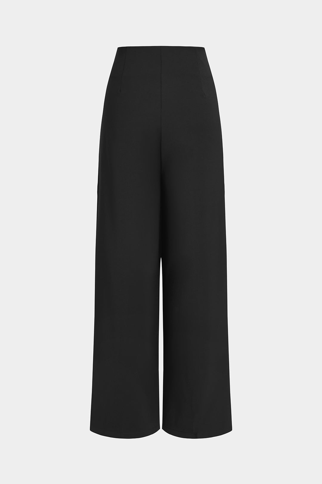 Pleated Button Wide Leg Trousers