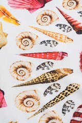 Tropical Print Satin Skirt