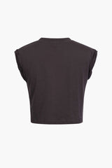 Flower Print Hem Knotted Short Sleeve T-Shirt