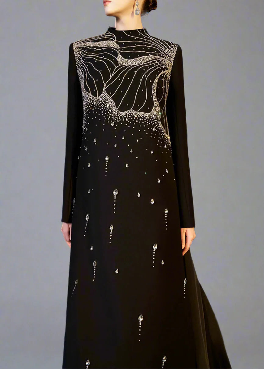 A-line dress with high neck - ORION