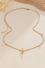Metal Rhinestone Bead Waist Chain