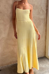 Knit Slip Sleeveless Maxi Dress