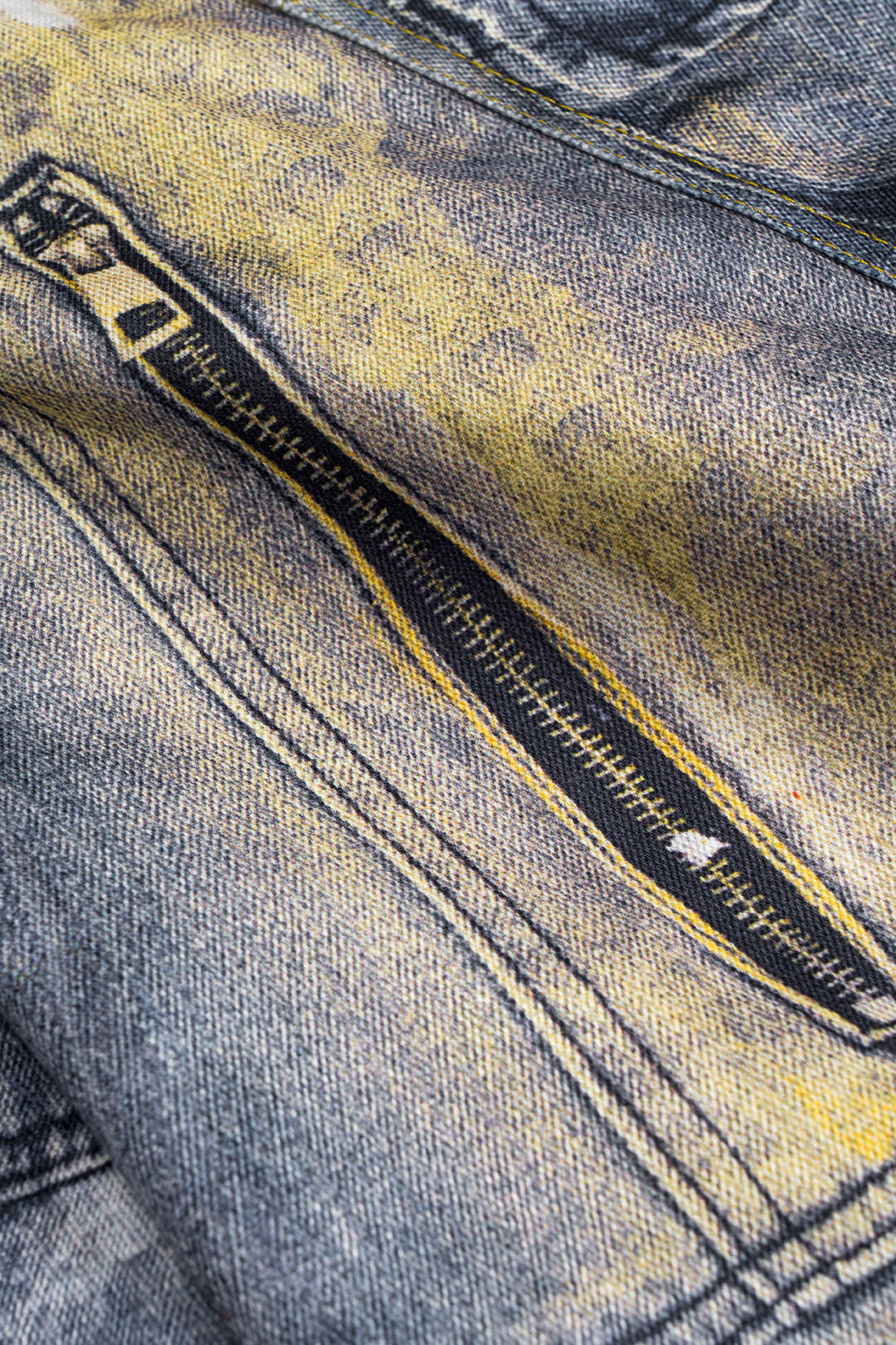 Abstract Print Pocket Barrel Trousers
