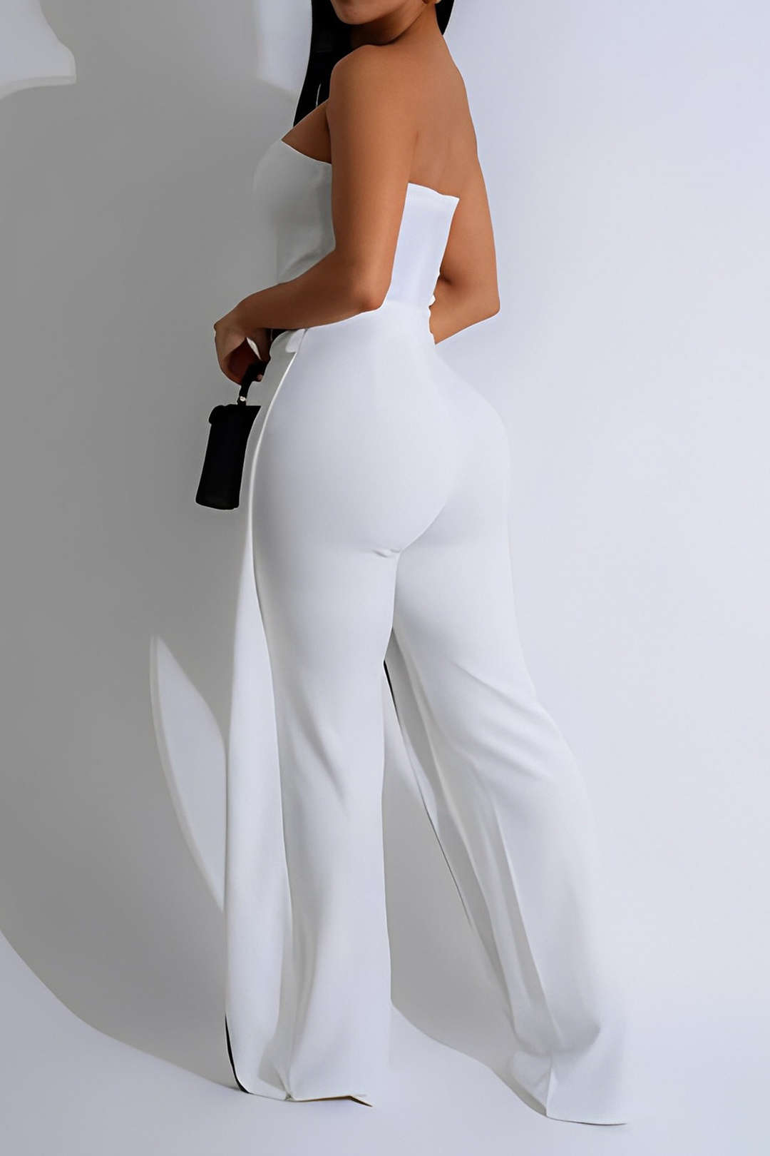 Wrap High Waist Sleeveless Jumpsuit