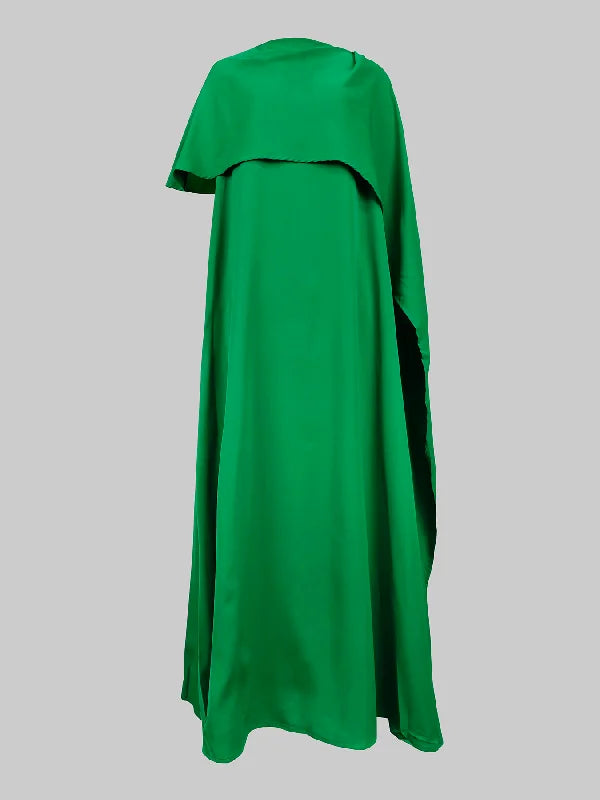 cape-overlay gown – Jollin