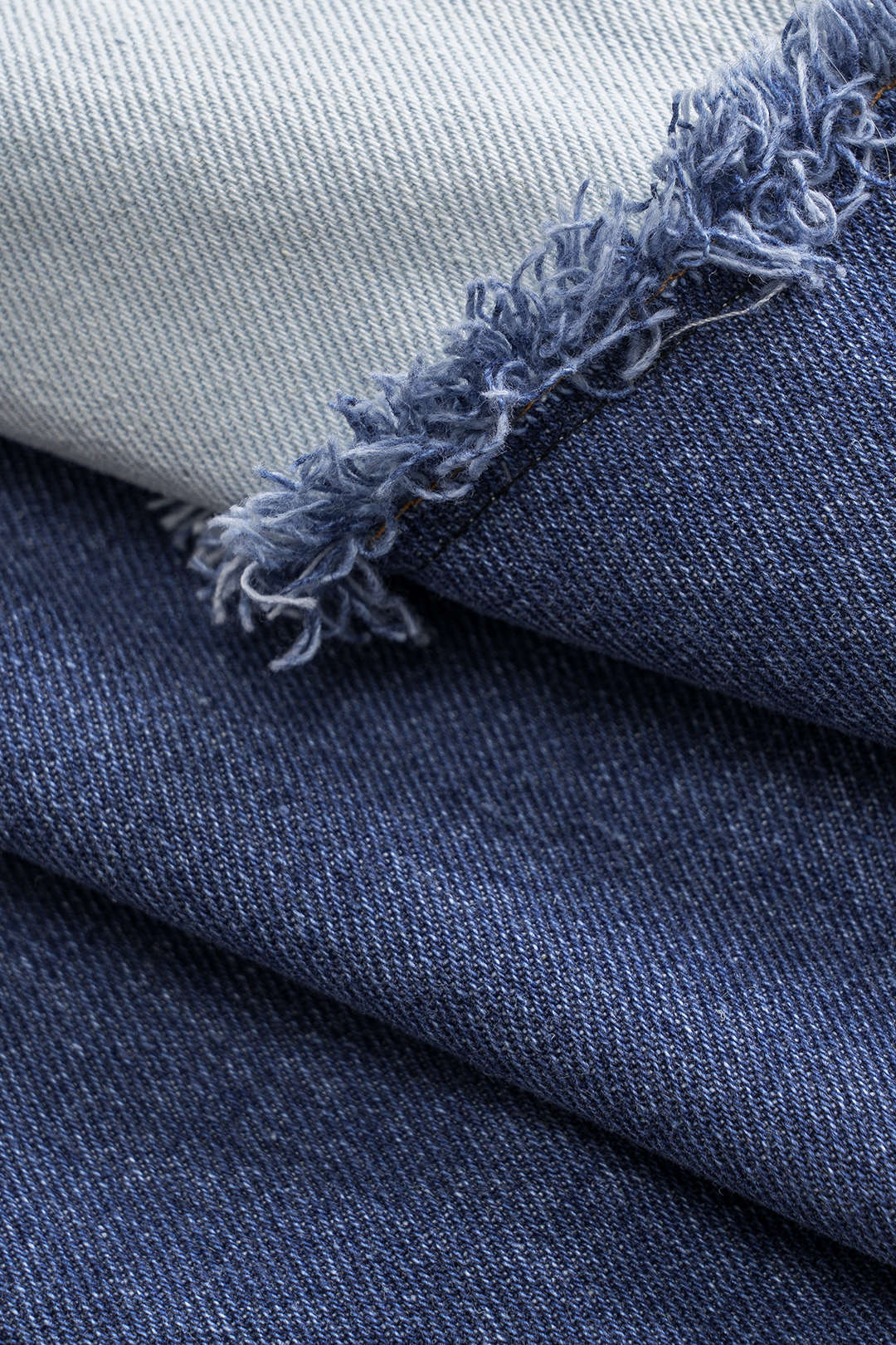 Contrast Denim Patchwork Button Skirt
