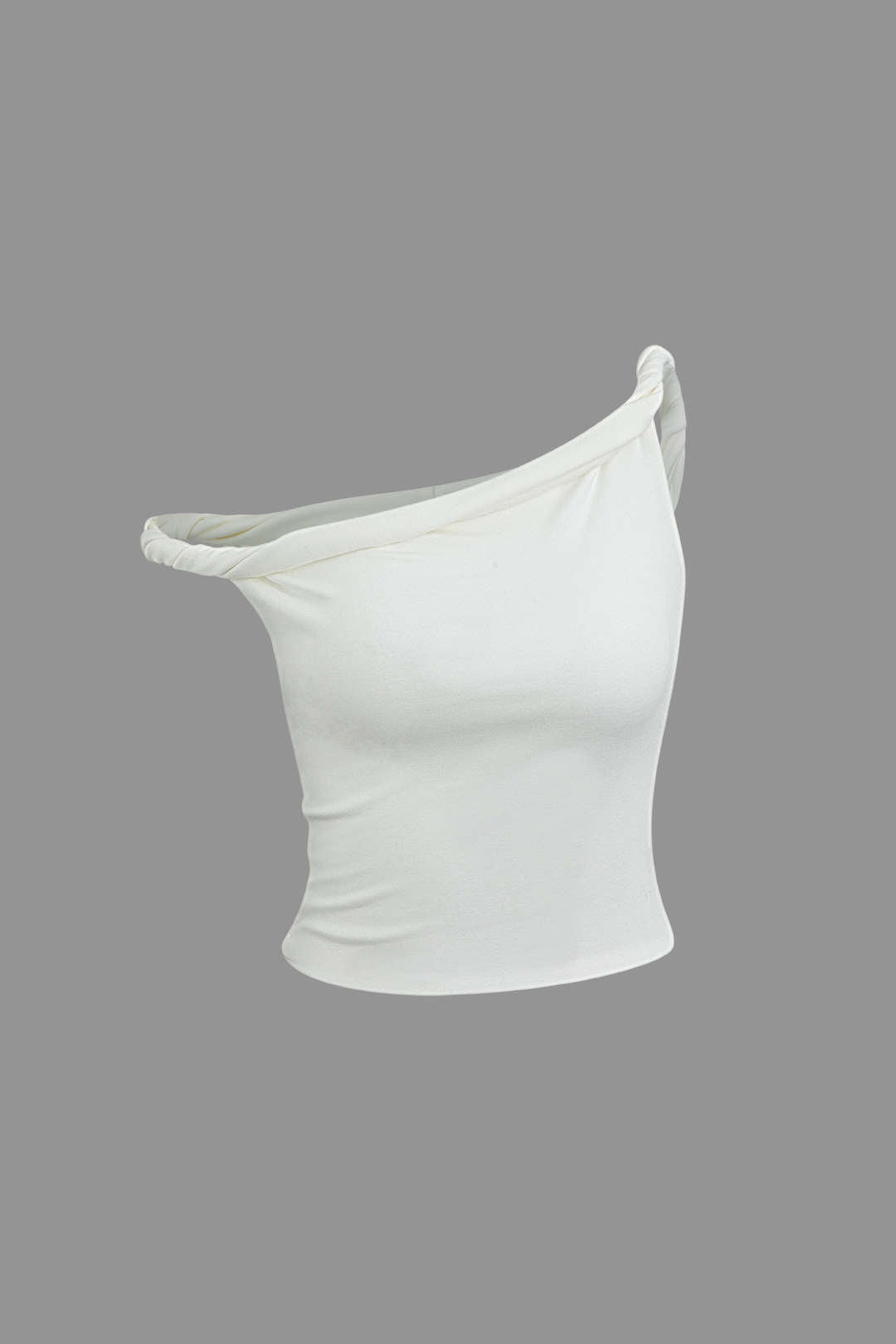 Basic Asymmetrical Twist Sleeveless Top