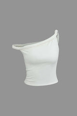 Basic Asymmetrical Twist Sleeveless Top