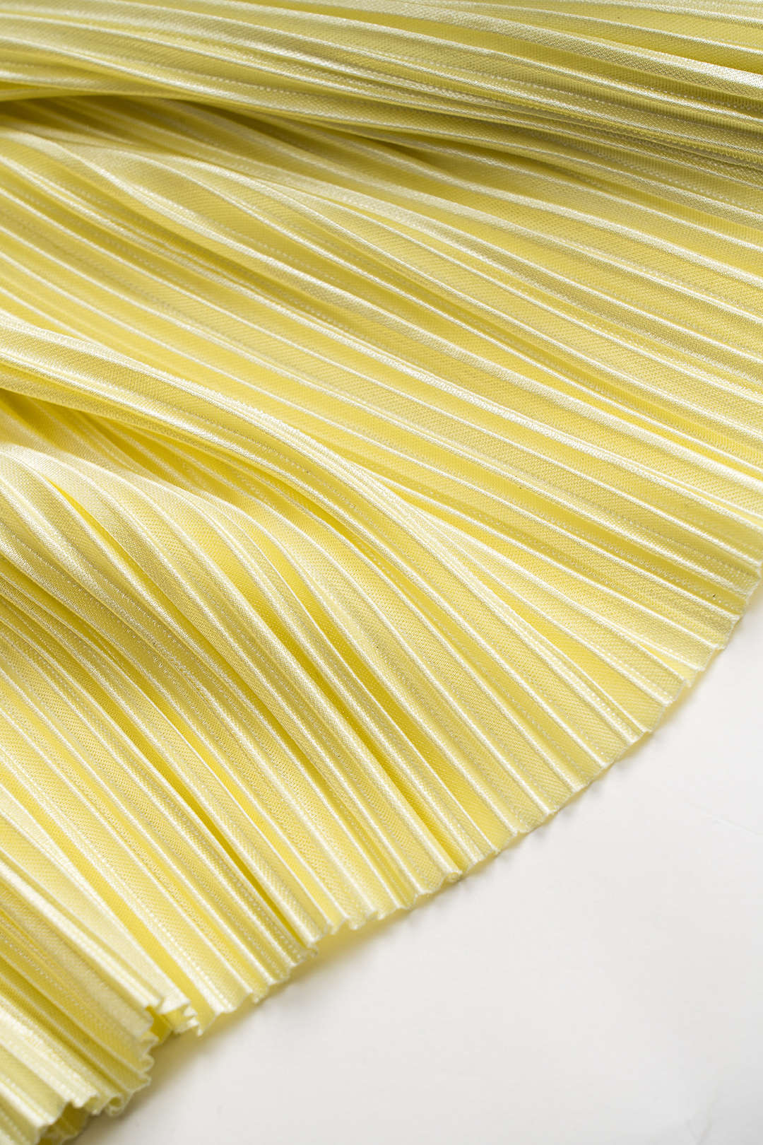 Satin Pleated Wide Leg Trousers