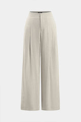 Solid Wide Leg Trousers