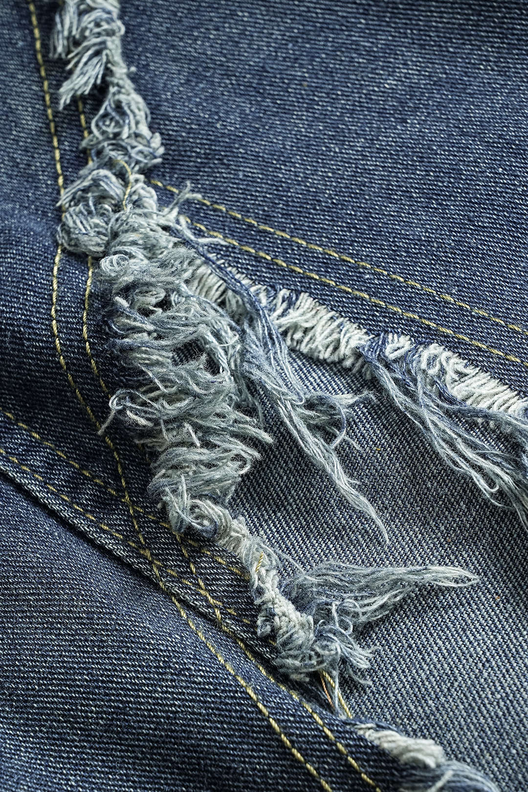 Denim Asymmetrical Pocket Skirt