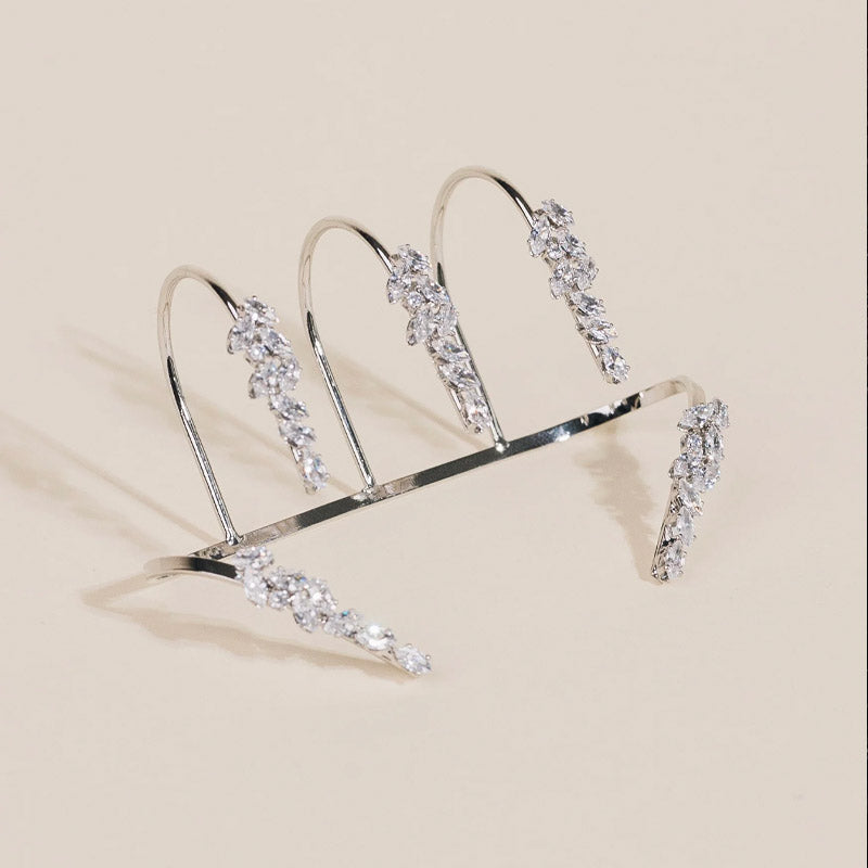 crystal cluster multi-finger ring – Acham