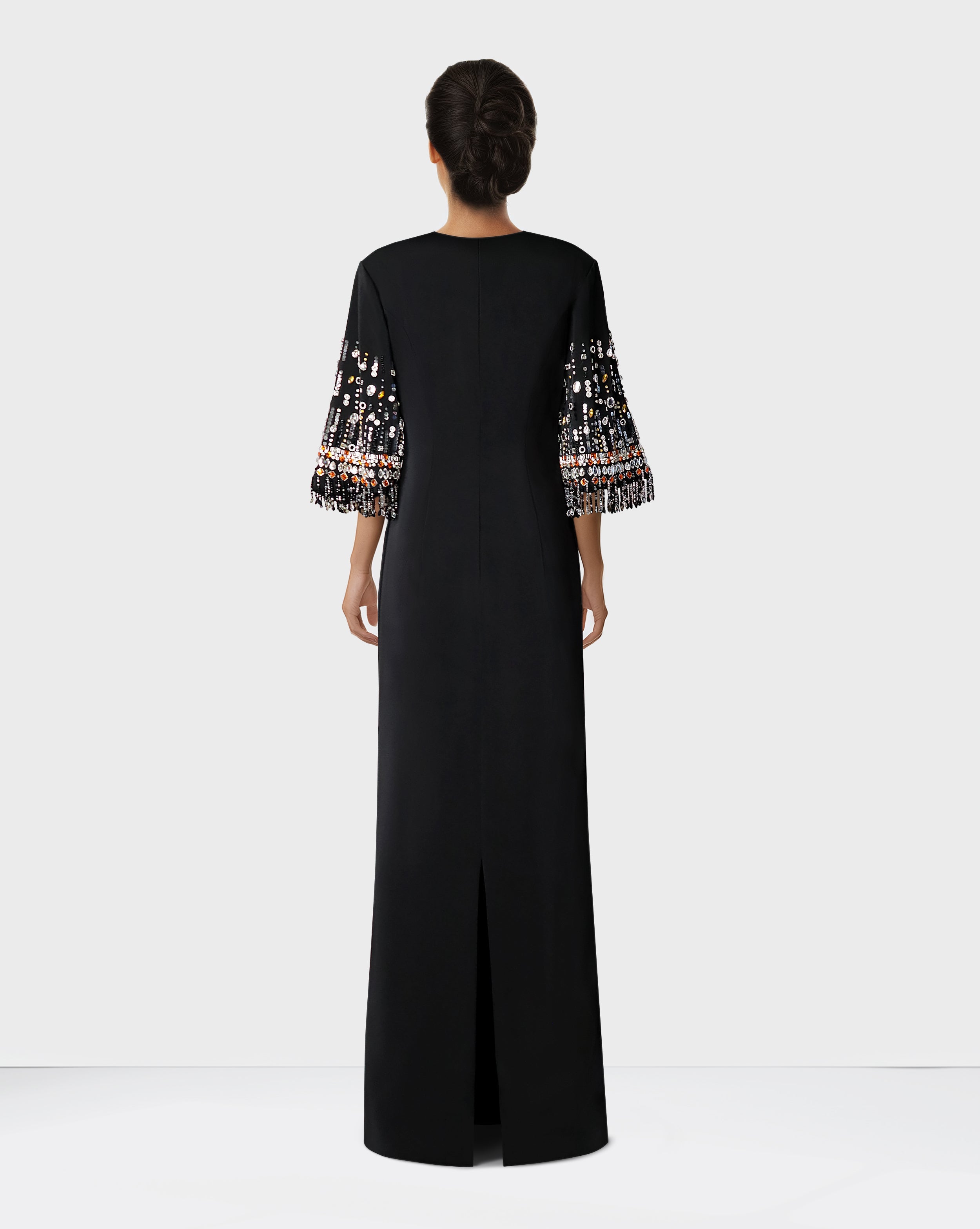 Sequined sleeves dress - Surelis