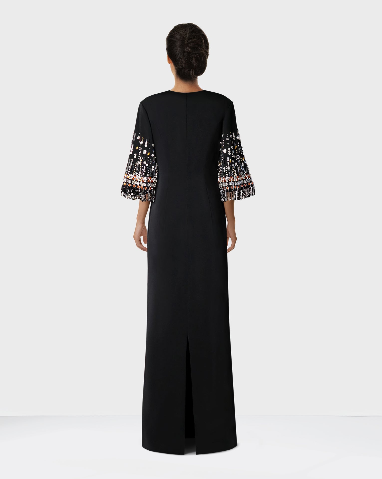Sequined sleeves dress - Surelis
