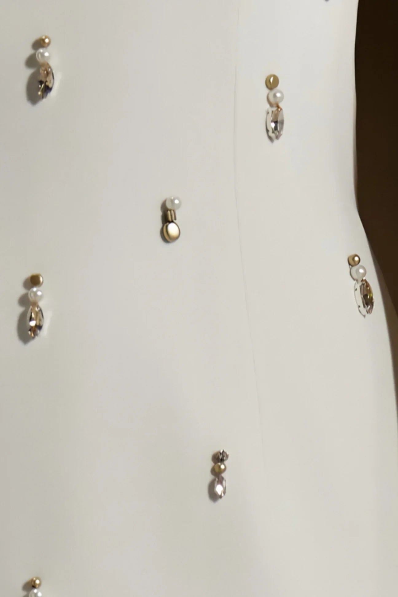 High-neck column gown with embellished cape – Zonia