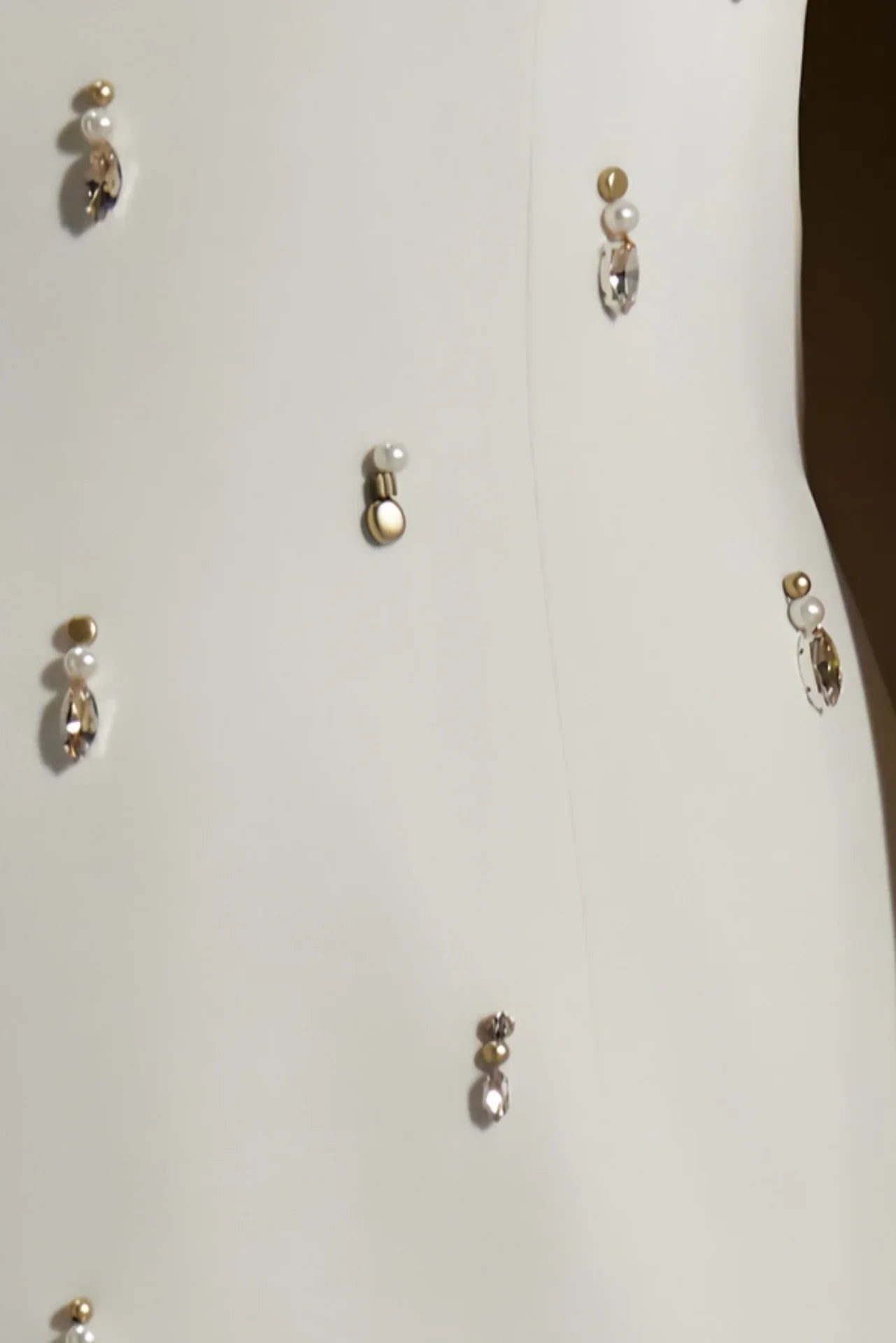 High-neck column gown with embellished cape – Zonia