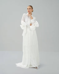 Elegant Set Fringe with Statement Bows – Alisha