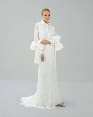 Elegant Set Fringe with Statement Bows – Alisha