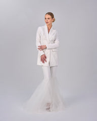 White blazer with bottom bell pants - DAHLIA SET