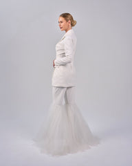 White blazer with bottom bell pants - DAHLIA SET