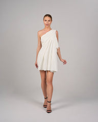 Ruffled short dress - PAMELA