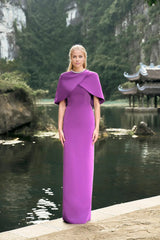 capelet column gown – Qolee