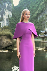 capelet column gown – Qolee