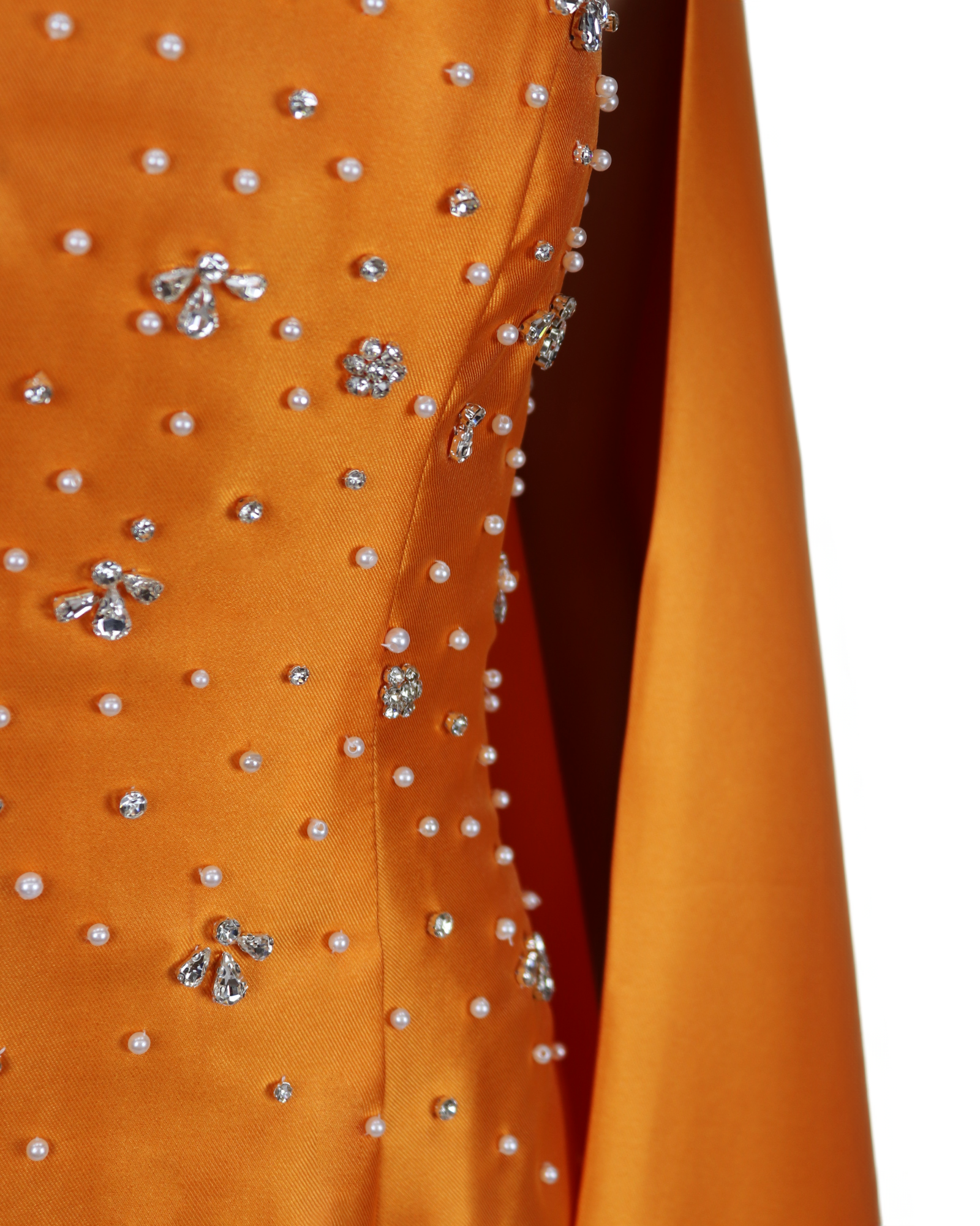 Beaded dress with maxi cape  - ALASII
