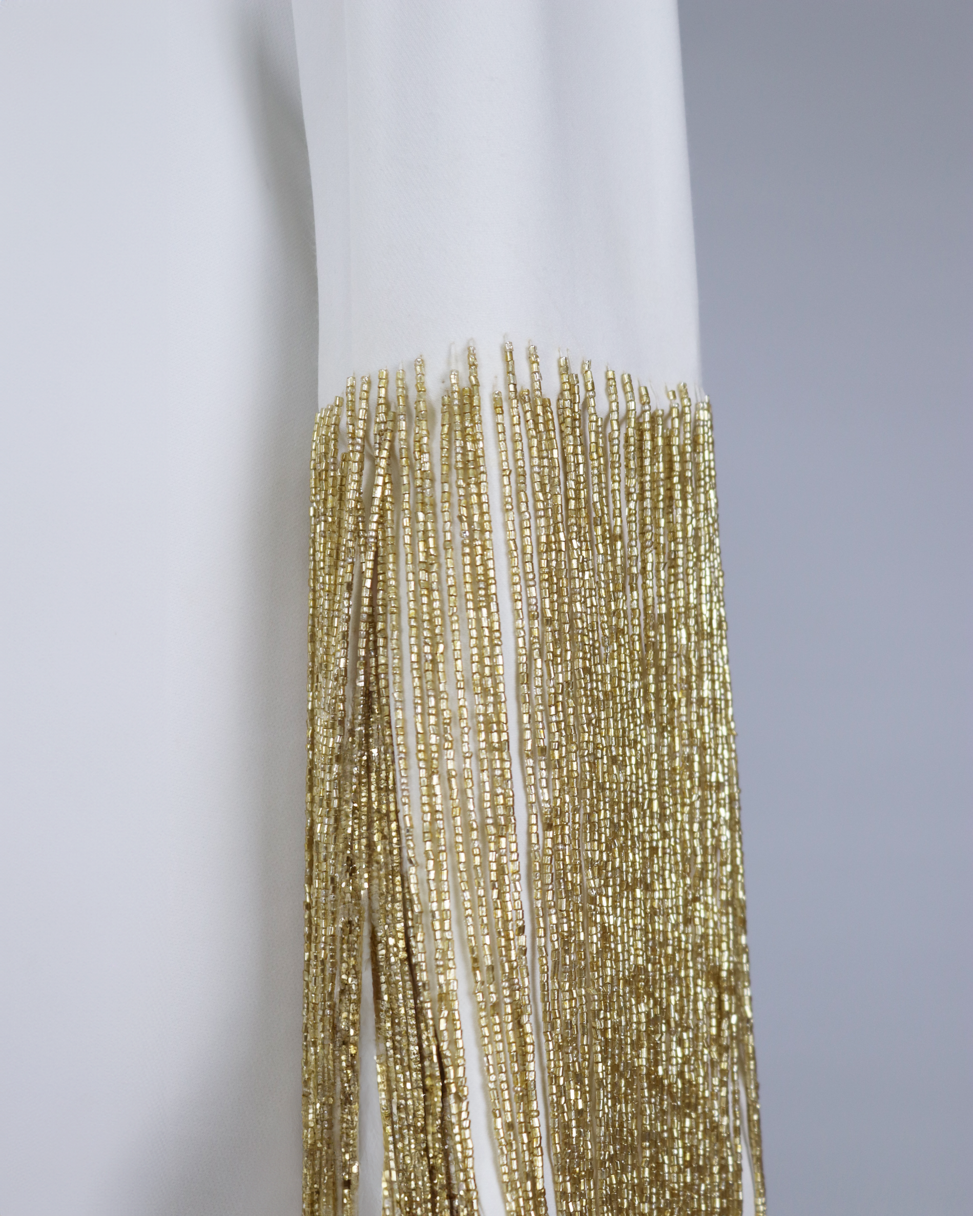 Loose dress with beaded sleeves - ZAYDIN