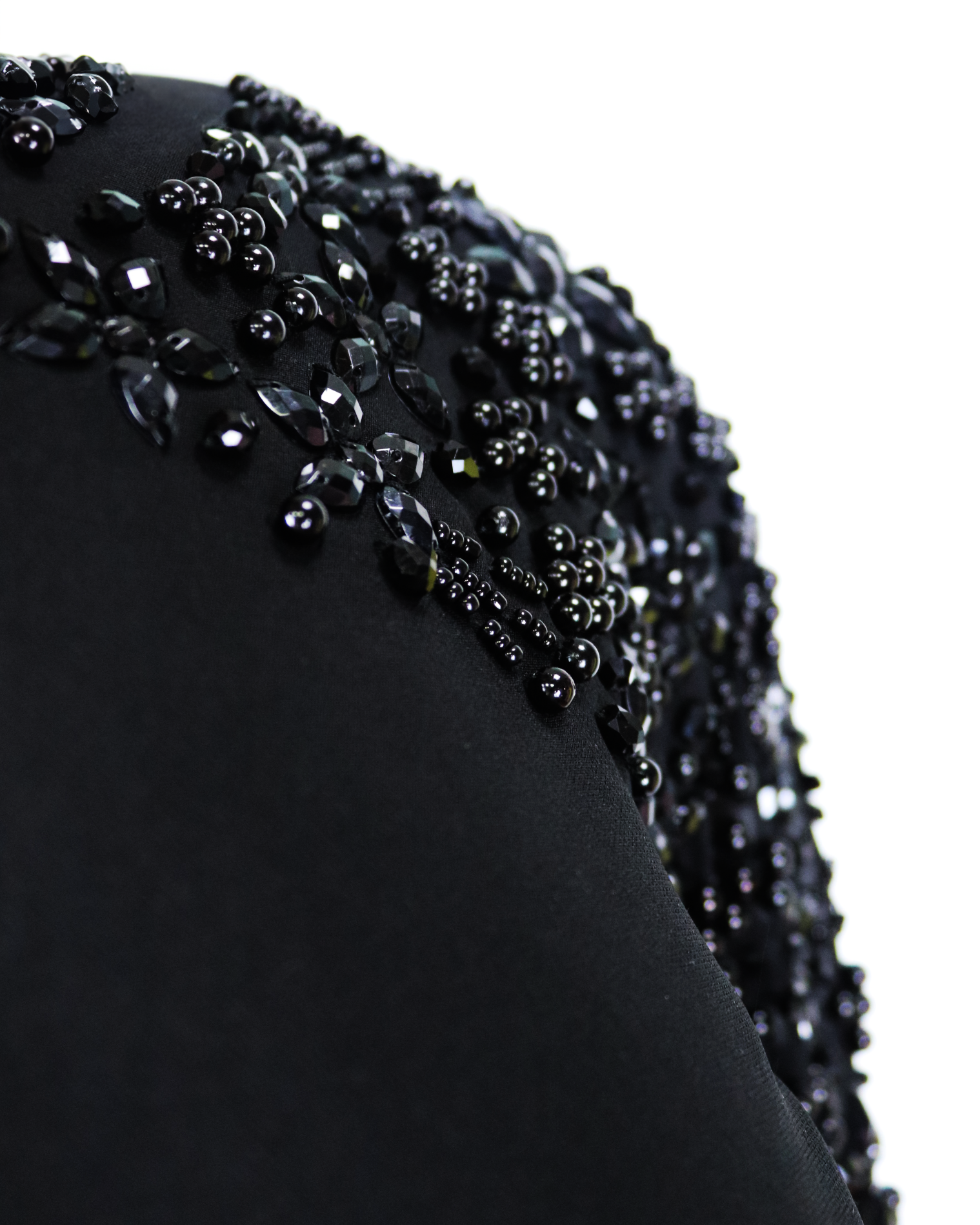 Beaded shoulders black dress with cape sleeves - Zoella