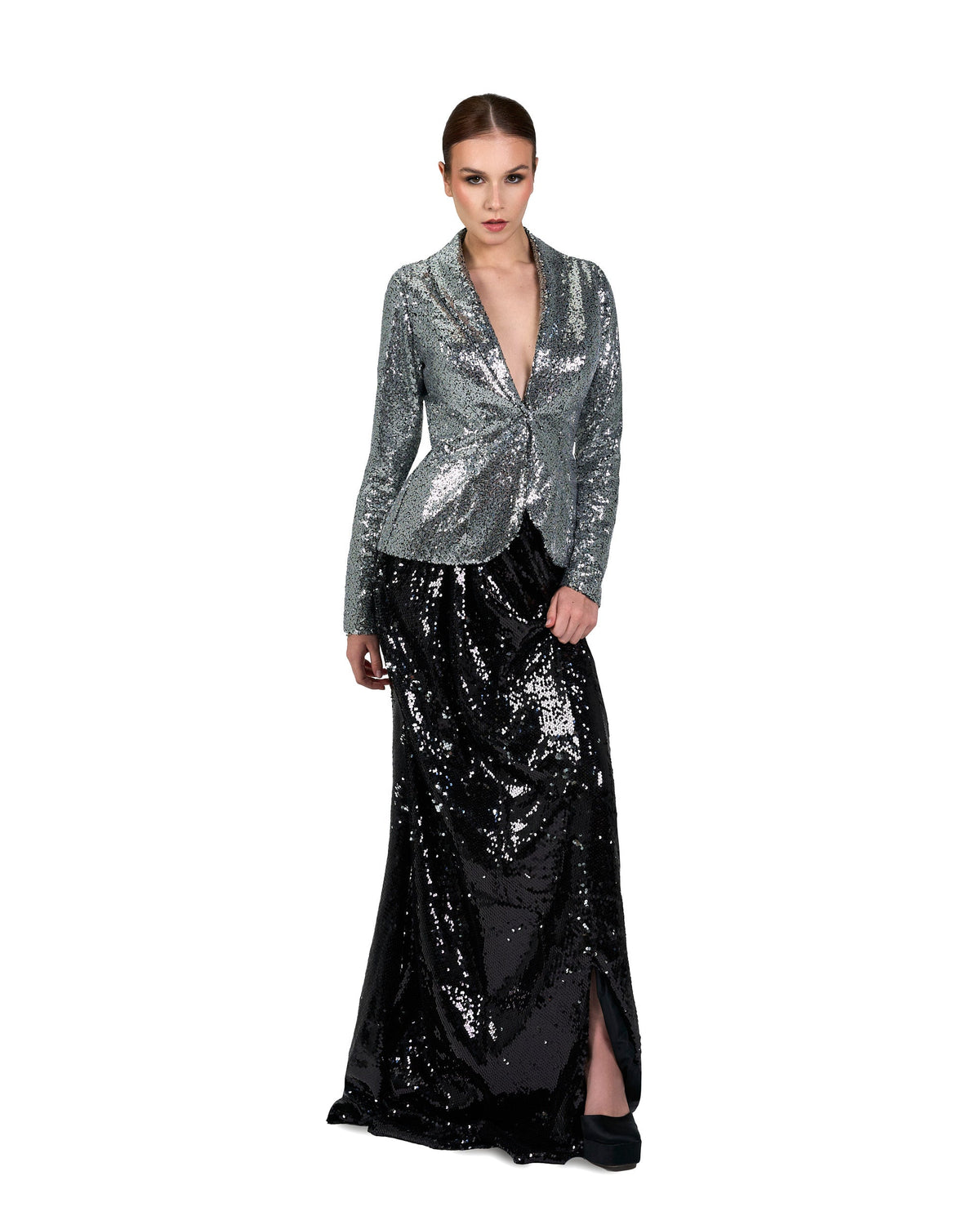 Sequined Blazer and floor-length skirt - Set