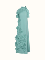3D floral applique gown – Qolin