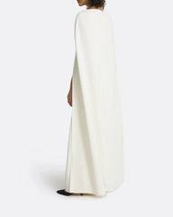 V-Neck Dress with Embellished Detail - Ivory